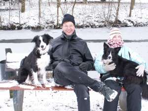 Gunnar und Lorena mit Moni und Dala