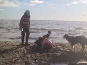 Kurze Pause von den Ausgrabungsarbeiten